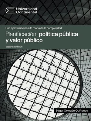 cover image of Planificación, política pública y valor público